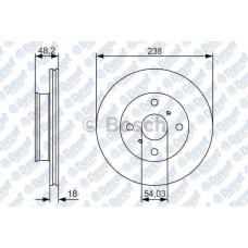 fren diski on havali 238mm corolla 1-6ie 16v 1-3 12v 72hp-82hp 89-92