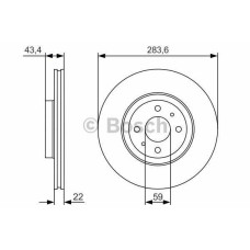 fren diski on havali 284-50mm fiat linea 1-6 mtj  doblo 06- marea 99- stilo 1-