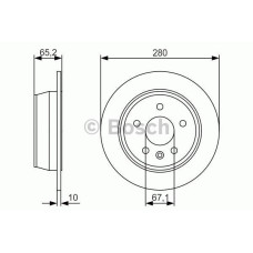 fren diski arka 280mm mb v serisi v230 v280 vito 638 96-