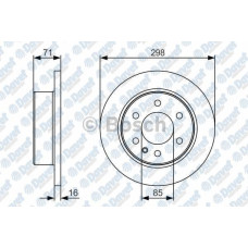 fren diski arka 298mm vw crafter 30-50 2-5tdi 0406- mb sprinter