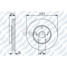fren diski on havali 273mm 5 bijon 0986479425 toyota auris e15 1-4d-4d 032007-