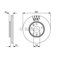 0986479553 fren diski on 280mm duster 09- megane iii 08- fluence laguna iii 07-