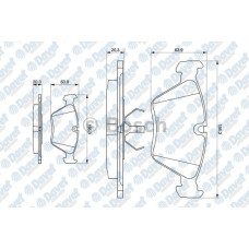 FREN BALATASI ON VWA 20968 BMW 3 SERISI E36 09/90-02/98 M3 3.0 I M3 3.2 I 08/94-