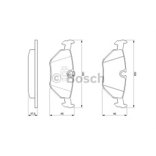 fren balatasi arka vwa 21691 bmw 5 serisi e39 1195-0703