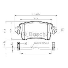 e:no bosch 0986tb2401 fren balatasi arka wva 23669 master ii movano interstar 20