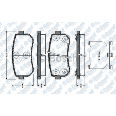 fren balatasi arka wva 24320 hyundai accent era 07-11 i20 08-15  i30 07-12 ix20