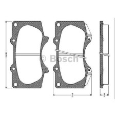 fren balatasi on hilux iii 07- land cruiser 10- pajero iv 07- e-no 0986tb2449