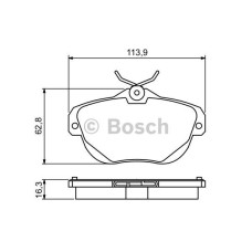 fren balatasi arka  wva 24462  citroen c6 05- 2-2hdi-2-7 hdi 3-0 v6   1137x627x