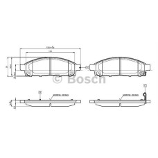 fren balatasi on  wva 24529 mitsubishi l200 2-5td 09-2001-  2-5 di-d 10-2007-