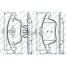 fren balatasi on e-no:0986tb3065  renault laguna iii 07-