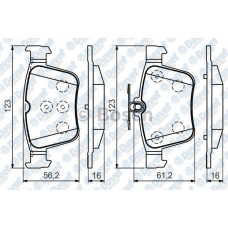 fren balatasi arka vw golf vii tum modeller passat tiguan touran 14-15