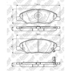 FREN BALATASI ON 145X81X76MM NISSAN TIIDA 07-10 WVA 24682