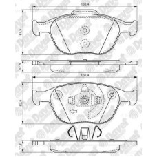 fren balatasi on  wva 23441  ford connect 1-8i 1-8tdci 20020- focus 2-0i 16v 200