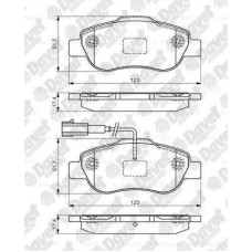 disk balata on wva 24072 123x517x174 mm ikaz kablolu ford ka 1-3tdci fiat 500 ci