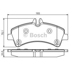 fren balatasi arka mercedes mb sprinter 5-t 906 509cdi 511cdi 515cdi 518cdi  06