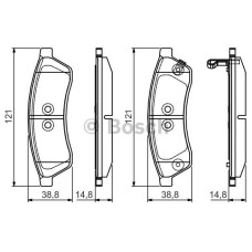 fren balatasi arka chevrolet epica 06-2006-  2-0 2-0d 06-