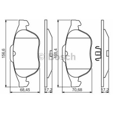 fren balatasi on e-no:0986495264 wva 23247  renault  laguna ii sedan 2-0i 16v 2-