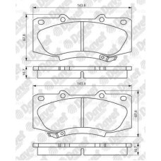 disk balata on wva  1436x678x167 mm esp siz araclar toyota hilux vii