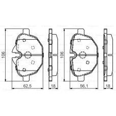 fren balatasi arka wva 24561-24562 bmw f10 520525530d-523