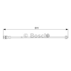 fren balatasi ikaz kablosu 511mm porsche 911 997 3-6 carrera