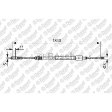 fren teli 1840 mm citroen c5 00-