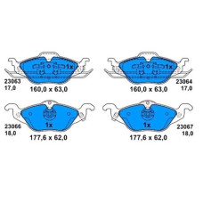 0986TB2044 ÖN BALATA ASTRA G 1.2-1.4-1.6-1.7D-1.8-2.0D 98-05 ZAFIRA 1.8-2.0D 16V