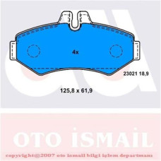 FREN BALATASI ARKA MERCEDES W463 B901 B904 . VW LT 28-35-46