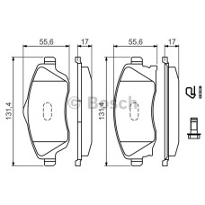 ÖN BALATA COMBO C-CORSA C 1.3-1.7 CDTI 01 MERIVA 03 TIGRA 04 0986TB2381 / 098649