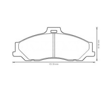 ÖN BALATA RANGER 2.5 D TD 4X4 99 3.0 TDCİ 05 MAZDA B SERİSİ 2.5 D TD 98 GDB3353