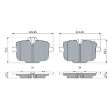 FREN BALATASI ARKA BMW G30 G38 G32 G11 G12 G16 G01 G02 G05 G06 G07 I20
