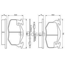 ÖN BALATA P106 91 P306 1.4 1.6 93/01 SAXO AX ZX C15 FİŞLİ 0986TB2550