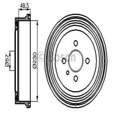 ARKA KAMPANA ASTRA G 98 09 COMBO C 01 11 ASTRA F SW 91 98 230x265x57x69x4DL 9318