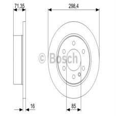 FREN DISKI ARKA MERCEDES SPRINTER B906 B907 B910 . VW CRAFTER 30-35-50