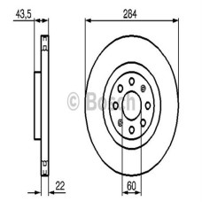 ÖN FREN AYNASI CORSA D 07 CORSA E 14 ADAM 13 PUNTO EVO-GRANDE PUNTO 05 284x22x6D