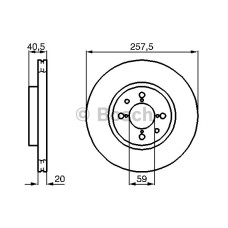 ON FREN DISKI FIAT DOBLO 01 ALBEA YM PUNTO 01 BRAVA-BRAVO 06 1.3MTJ 257.4x20x 4