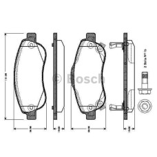 ÖN FREN BALATA HONDA CR-V 1.6L N16A2 RE6 İ-DTEC dizel 4x2 13- / 2.0L R20 benzinl