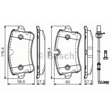 ARKA BALATA AUDI A4 R84 12 A5 13 A6 11 A7 14 Q5 12 2.0TDİ 3.0TDİ PORSCHE MACAN 1