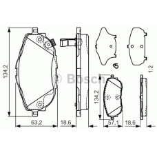 0986TB3213 ÖN BALATA AURIS NZE18-ZRE18 -COROLLA SEDAN 1.6 VVTİ-1.33-1.6-1.8 VVTİ