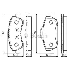 ÖN FREN BALATASI PEUGEOT P301 12 P308 13 CITROEN C-ELYSEE 12 C4 14 266mm