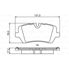 FREN BALATASI ARKA DEFENDER L663 19 DISCOVERY 5 L462 16 R.R 4 VOGUE L405 12 R.R