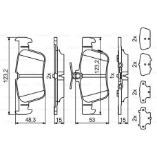 ARKA FREN BALATASI GALAXY III 15 MONDEO V 14 EDGE 15 19 FOCUS IV 17 KUGA III 19