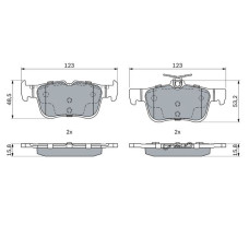 ARKA FREN BALATASI GALAXY III 1.5. 2.0. 2.0 TDCI. 2.0 2015 MONDEO V 14 FOCUS IV