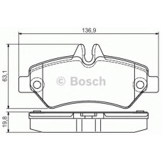 FREN BALATASI ARKA MERCEDES SPRINTER B906 06 . VW CRAFTER 30-35-50 TEK TEKER