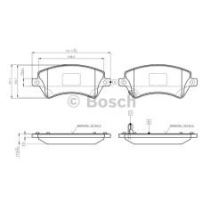 ÖN BALATA COROLLA 1.4-1.6-1.4VVTİ-1.6VVTİ-1.8 VVTİ 02-07 1.4 D4D 04-07 2.0D4D 02