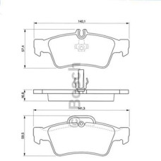 FREN BALATASI ARKA MERCEDES C218 C219 W211 S211 W212 S212 W221 C215