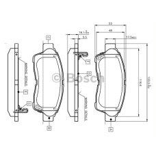 ÖN BALATA COROLLA 92-97 CARINA 93-97 RAV4 2.0 94-00 CAMRY 2.2 92-01 0986TB2222