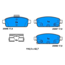 ARKA FREN BALATASI ASTRA J 09 MOKKA 12 ZAFIRA C 12 CRUZE 09 TRAX 11 AVEO HB 13