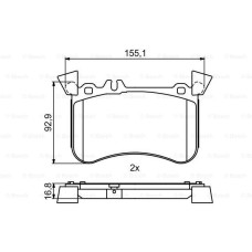 FREN BALATASI ON 4-matic MERCEDES W176 C117 X117 X156