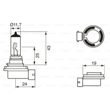 AMPUL - LONGLİFE DAYTİME - 12 V - H11 - 55 W - PGJ19-2