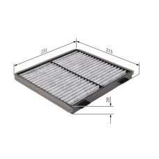 POLEN FİLTRESİ KARBONLU VOLVO S40 I 1.6 1.8 1.9 DI 2.0 T4 1995-2004 V40 1995-200